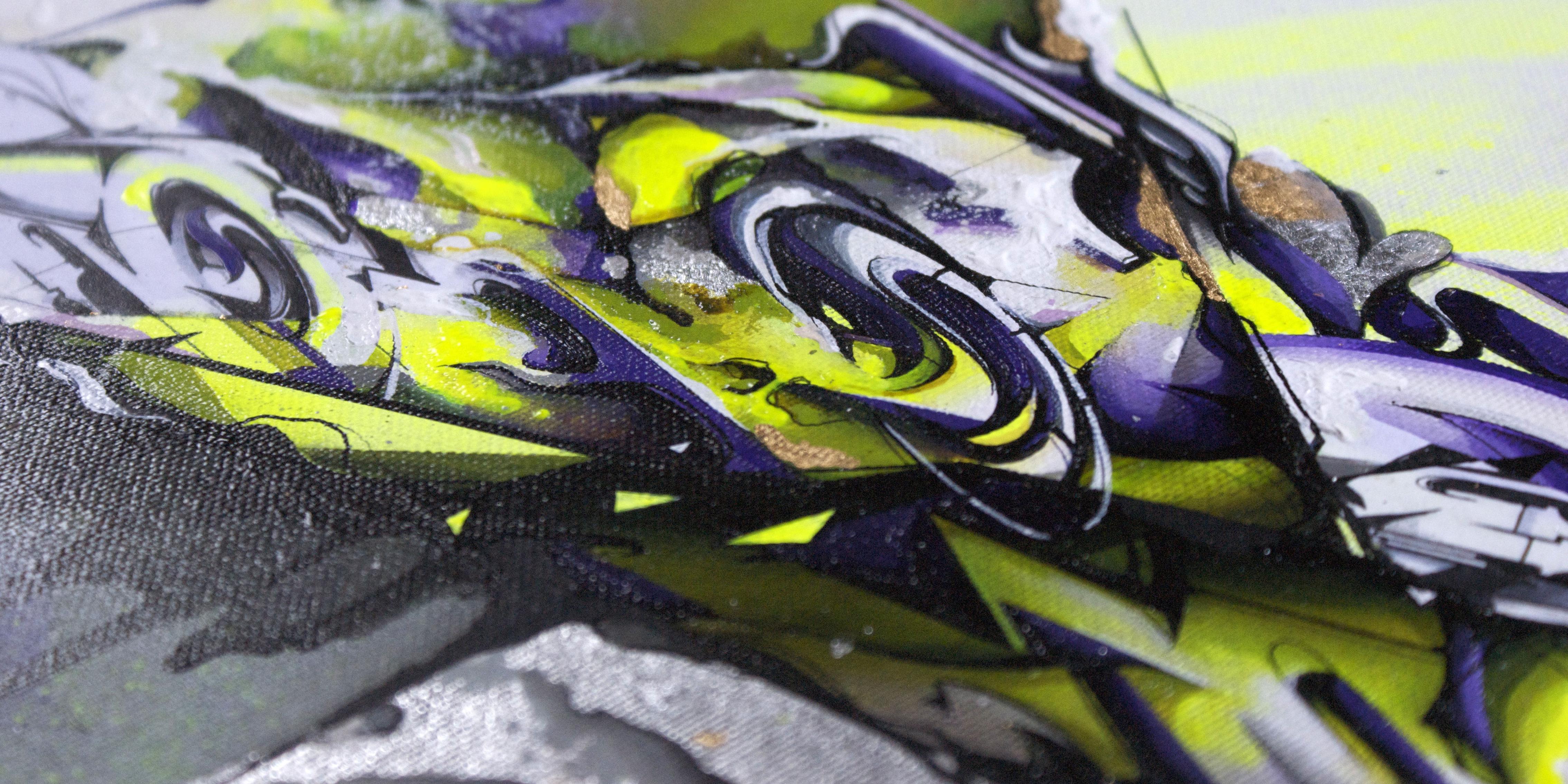 A work by Does - Forcefield canvas detail 1