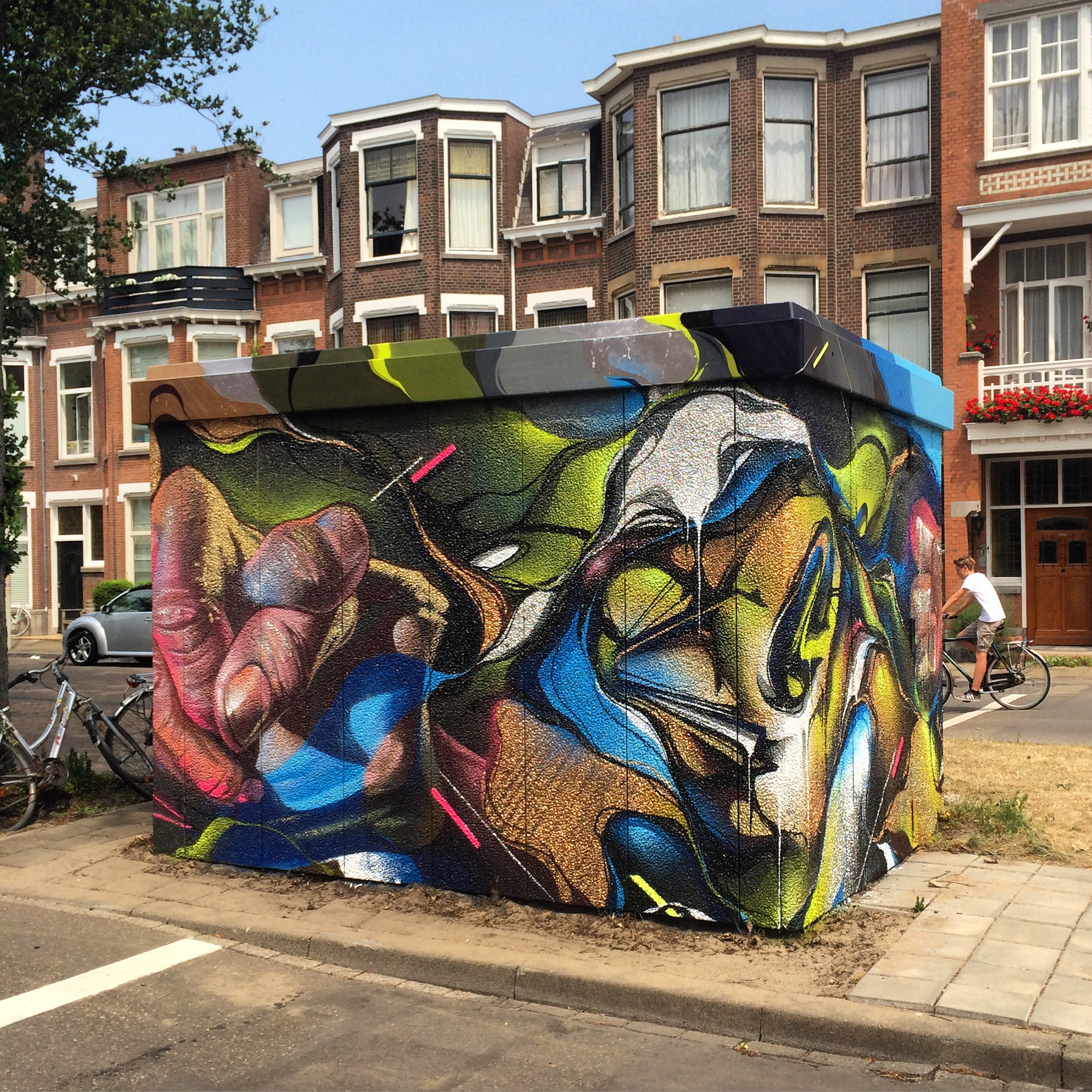 A work by Does - The hague the netherlands mural ieplaan case 2