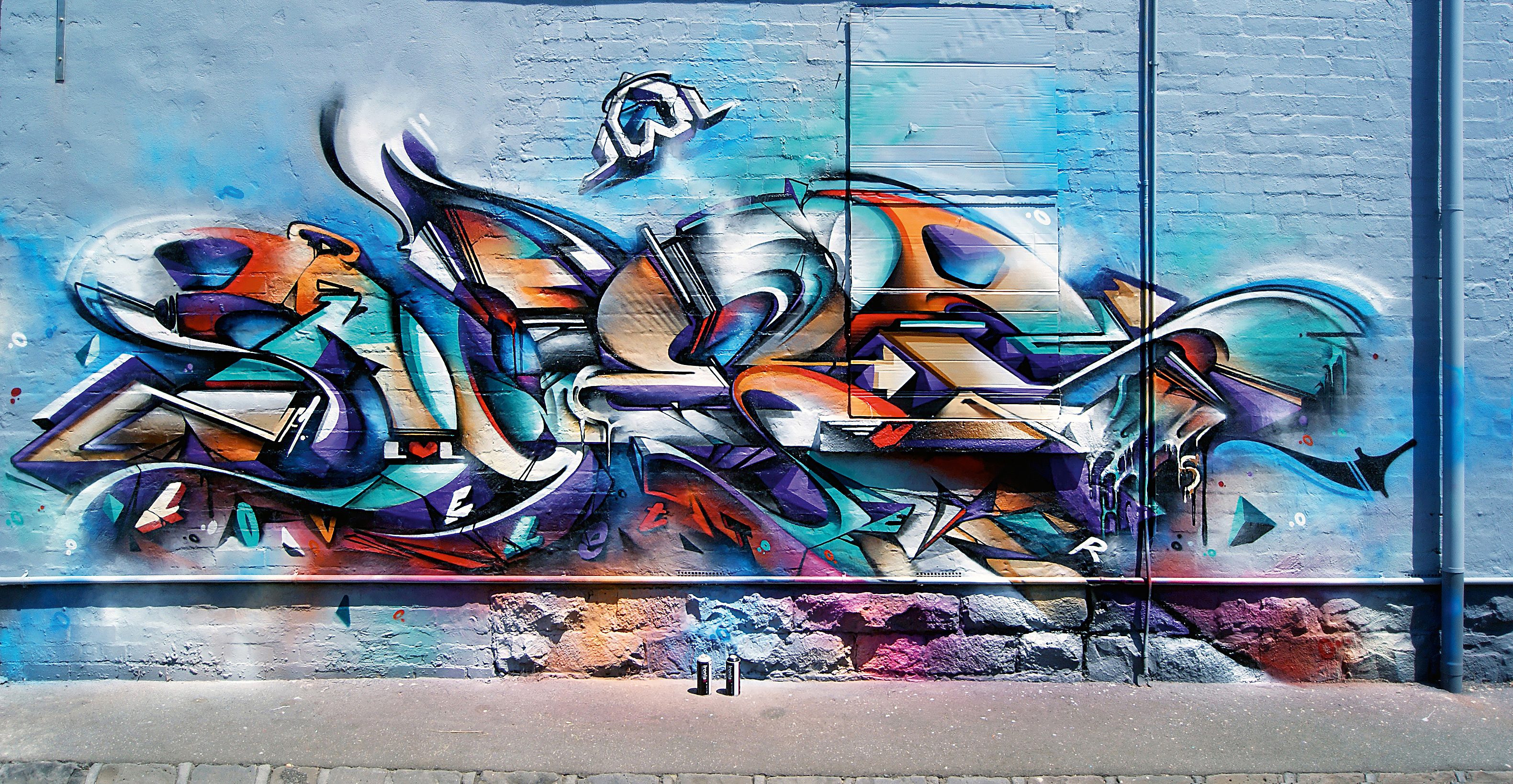 A work by Does - Melbourne australia mural