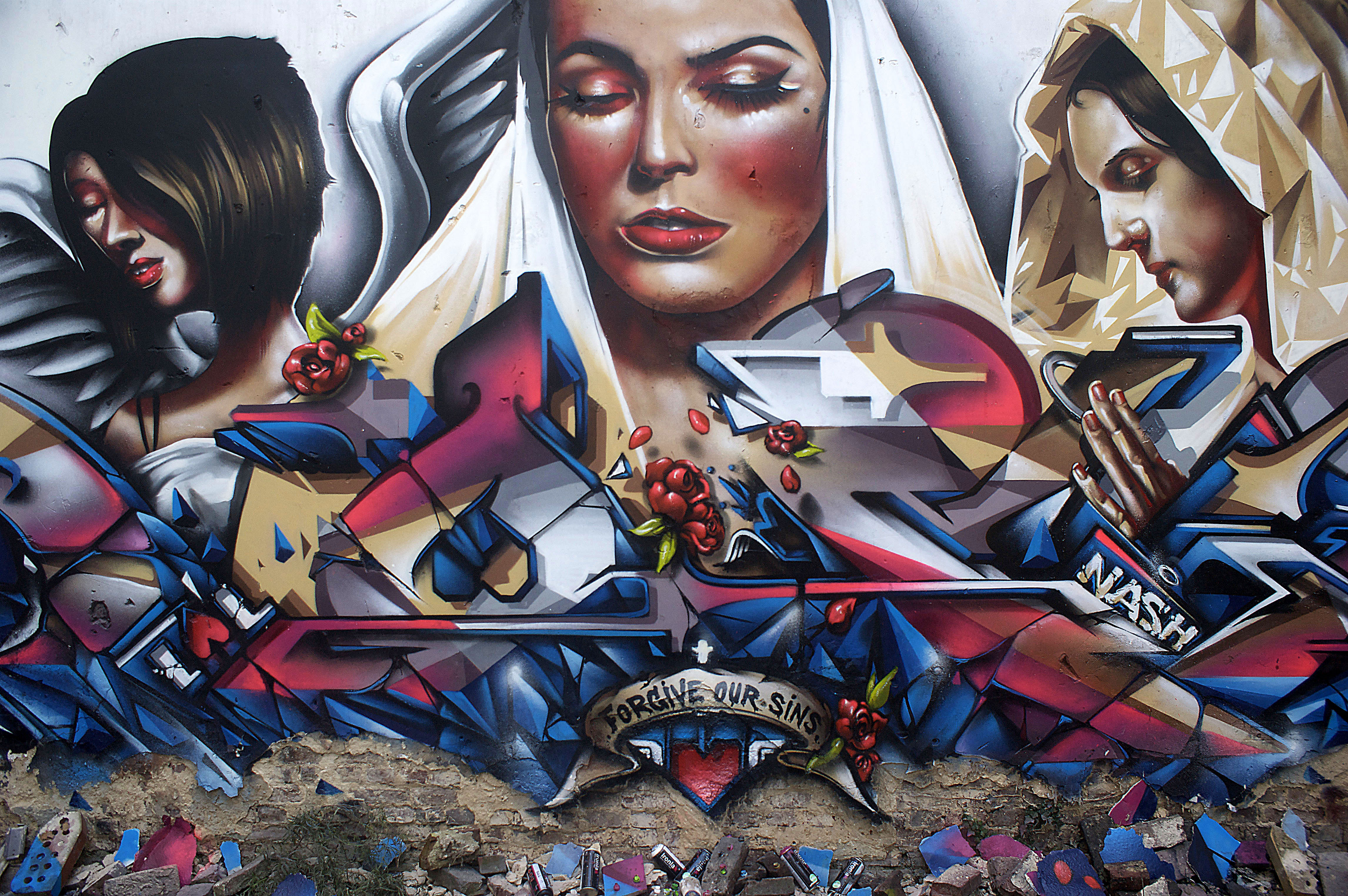 A work by Does - Munstergeleen the netherlands mural detail 4