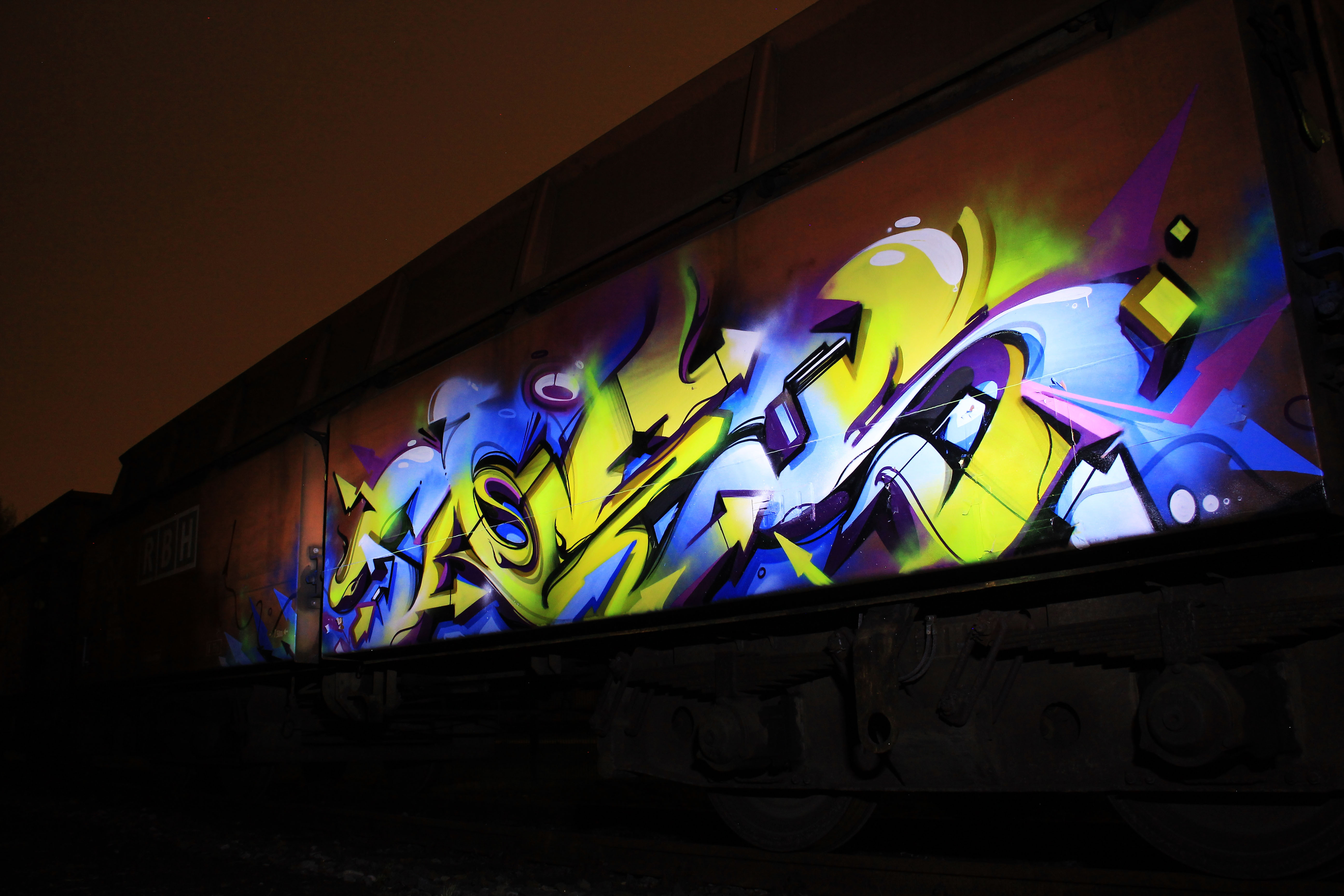 A work by Does - Freight 1 lr