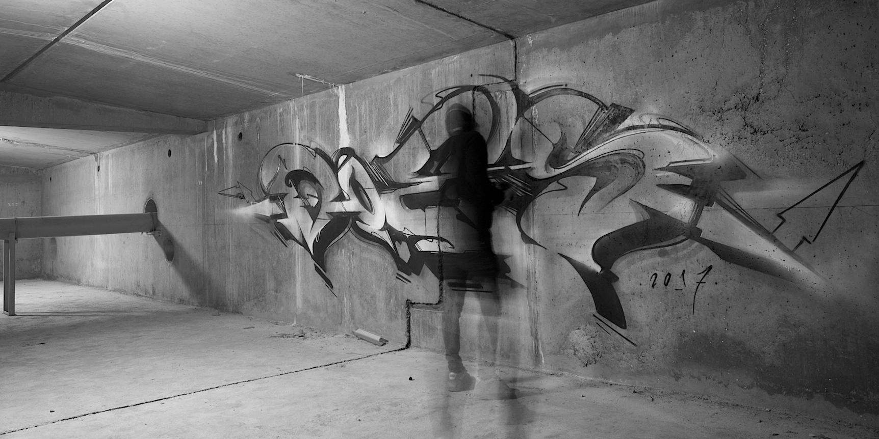 A work by Does - Paris france underground 1