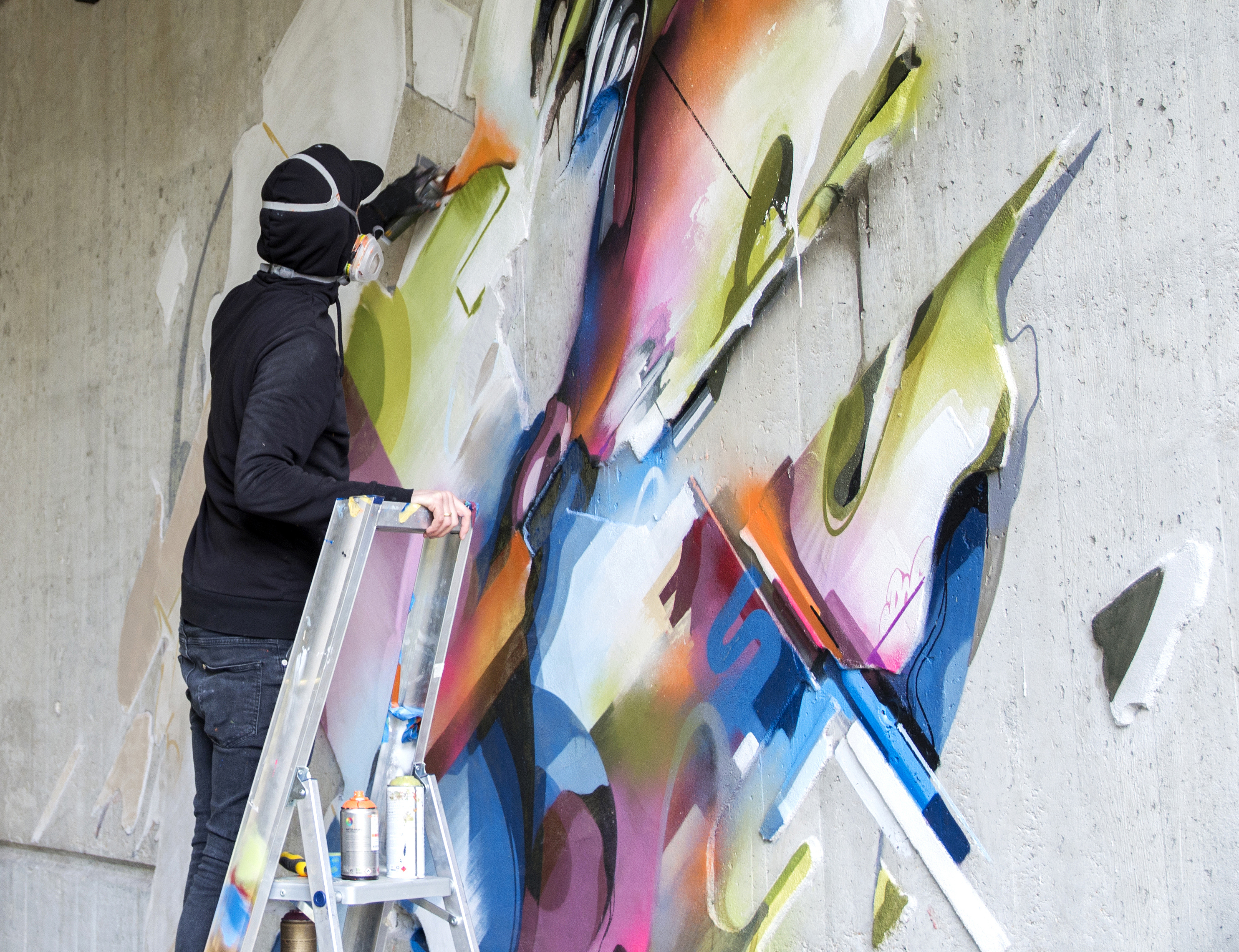 A work by Does - Mural lente detail heerlen the netherlands carbon 15