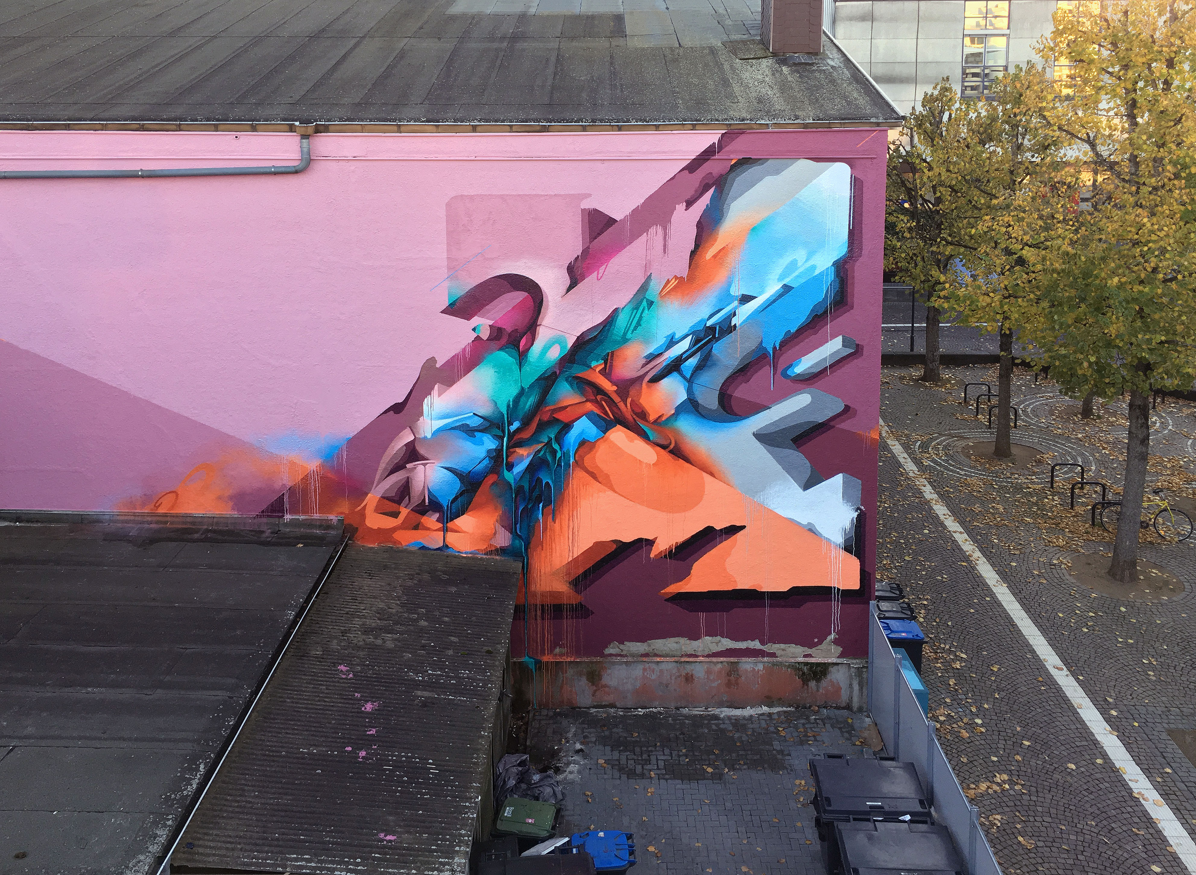 A work by Does - River tales giessen germany mural 4