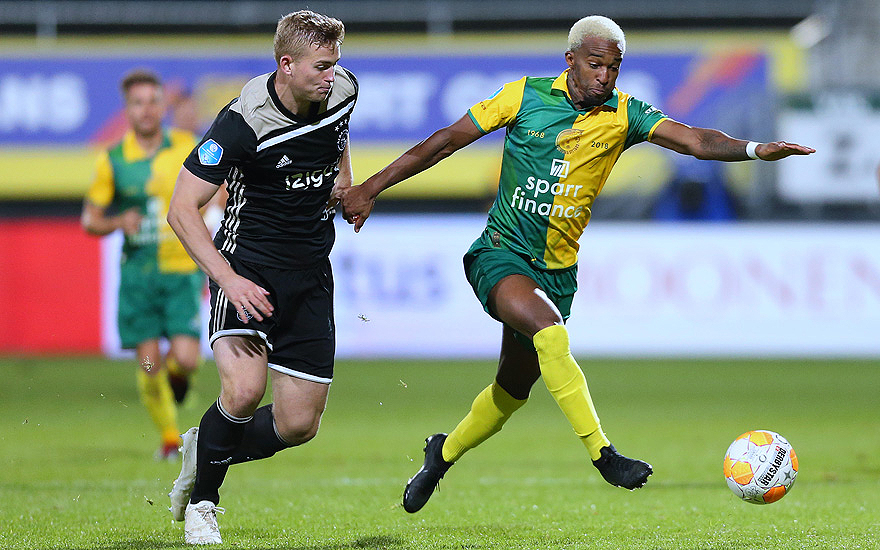 A work by Does - Netherlands: Fortuna Sittard vs Ajax, football,